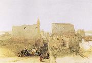 David Roberts Main Entrance to the Temple at Luxor Spain oil painting artist